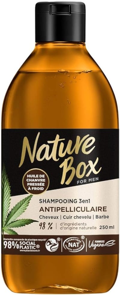 Nature Box 3-in-1 anti-roos shampoo Met koudgeperste hennepolie 250ML
