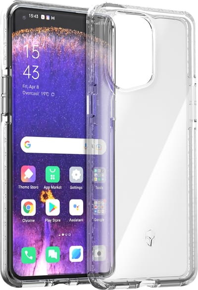 Force Case, Hoesje geschikt voor Oppo Find X5 - LIFE Versterkt, Transparant