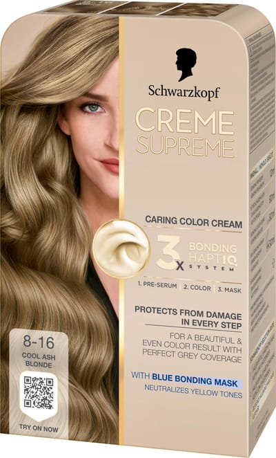 Schwarzkopf Creme Supreme 8-16 Cool Ash Blonde 1 st
