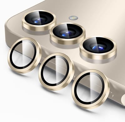 Camera Lens Screen Protector Geschikt voor Samsung Galaxy S26 / S26 Plus Goud - Screenprotector - Camera Protector Samsung S26 / S26 Plus 5G