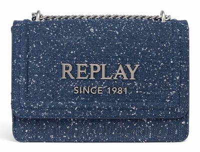 REPLAY schoudertas Crossbody Bag Blu Denim blauw