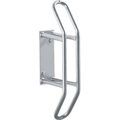 Wand-fietsenrek, 90° recht, voor banden tot B 55 mm, B 250 x D 230 x H 540 mm, Staal gepoedercoat, 1 parkeerplek