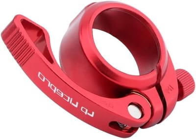 Zadelpenklem Aluminium - Fietszadelklem Zadelklem - Racefiets Onderhoud - Lichtgewicht Aluminium Legering - 41 mm - Rood