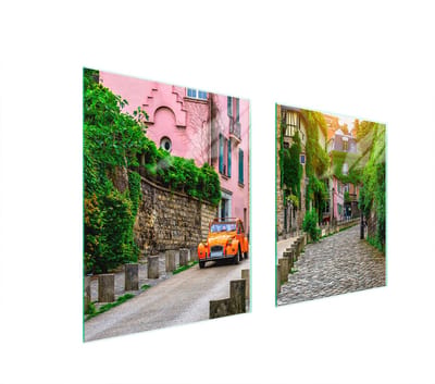 TMK ArtDeko - Beschermplaat - Geharden Glas - 85x52 cm - Meerkleurig