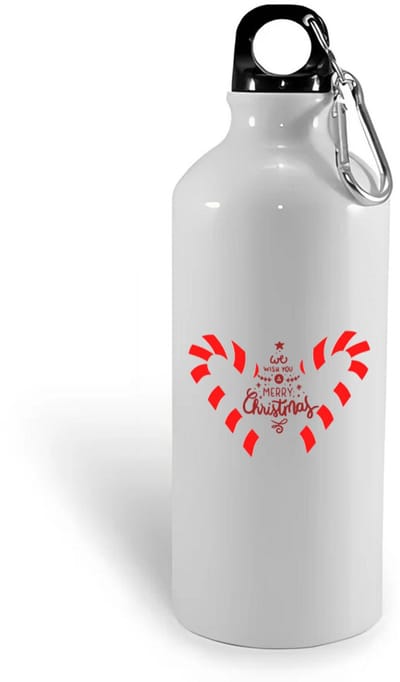 Hacebo® - Kerst we wish you a merry christmas waterfles - Kerstmis - Kerst beker - winter - kerst - christmas - kerst cadeau - water fles - 400ML