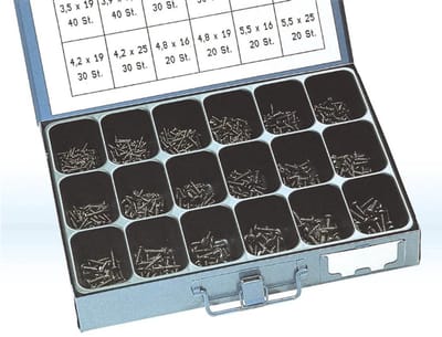 Dresselhaus Plaatbouten Assortiment – 720-delig – Zwart Verzinkt