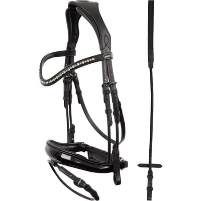Engels gecombineerd rijhalster met anatomische neusriem ANKY Comfort Fit