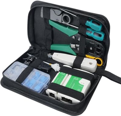 12-in-1 Netwerkgereedschapsset voor RJ45, RJ11 en RJ12