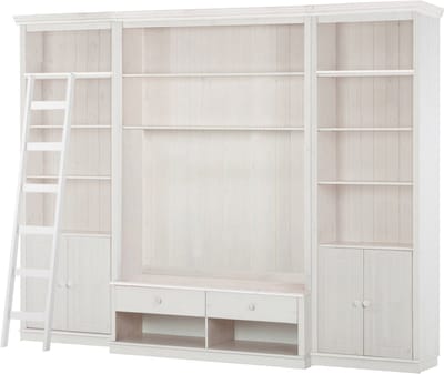 Anita-Wandmeubel - Tv-lowboard & Ladder - Wit