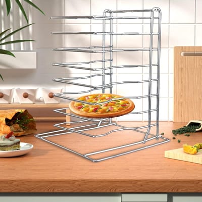 Keuken Opbergstandaard - Bakrek Koelrek - Bakken Koelen - Ruimtebesparend Stapelbaar - Meerlaags - Chroom
