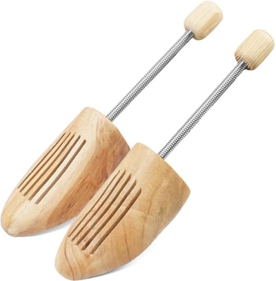 carmdering - Schoenenspanner - Schoenrekker - Schoenhouder - Maat L (42-46), set van 4, verstelbaar in lengte en breedte - Hout, verlengt levensduur - Absorbeert vocht, voorkomt kreukels - Geschikt voor alle schoenen