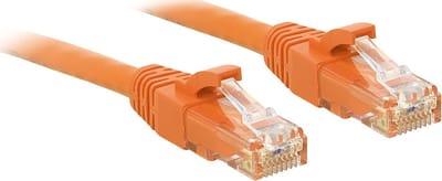 Lindy RJ-45 Cat6 U/UTP 0.3 m netwerkkabel 0,3 m U/UTP (UTP) Oranje