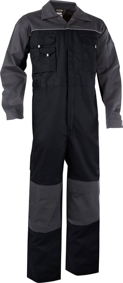 Tweekleurige overall met kniezakken