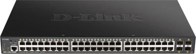 D-Link DGS-1250-52XMP/E Smart Managed Switch [48x Gigabit Ethernet PoE+, 370W, 4x 10 Gbit/s SFP+]