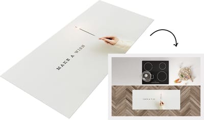 Keukenloper - Loper keuken - Winter - Quote - Sterretjes Vuurwerk - 120x50 cm - Keukenloper vinyl