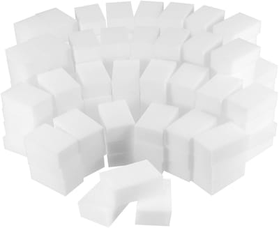 ZEYNOMAX- Reiniger Spons - 100 Stuks - Melamine Spons - Multifunctionele Schoonmaakspons - Afmetingen 8 x 5 x 3 cm - Wit - Schoonmaak Spons