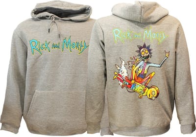 Rick & Morty Acid Rick Hoodie Trui Sweater Grijs - XXL
