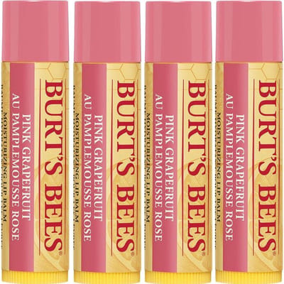 Burt's Bees- lippenbalsem Pink Grapefruit- 4 pak.