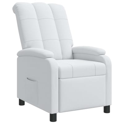 vidaXL - Recliner - Wit - Stof