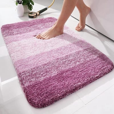 Olanly Douchemat Antislip Badmat Super Absorberend Luxe Badkamer Tapijt Zacht Microvezel Voetmat Vloer Slaapkamer Huis Steen Tapijt 41x61cm (16x24 inch)