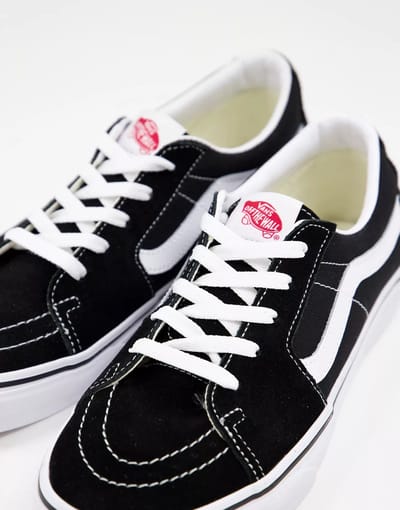 Vans Sk8-Low Zwart Wit Unisex Sneakers True-White VN0A4UUK6BT 36 white