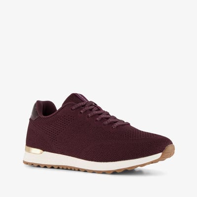 Hush puppies sneakers dames brodeauxrood - Maat 36 - Uitneembare zool