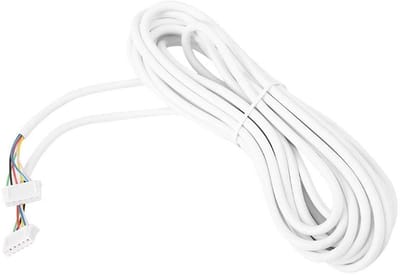 LIVIA HOME- Deurbeldraadkabel 6-aderig 5 m - Koperen Kabel - PVC Isolatie - Wit - Duurzaam - 0,3 mm²
