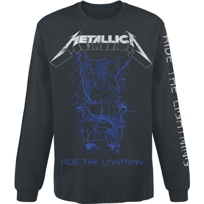 Metallica Shirt met lange mouwen - Fade - S tot XXL - voor Mannen - zwart