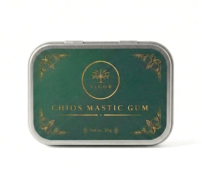 VIGOR Mastic Gum - 30g | 100% Natuurlijke Harde Kauwgom | Premium Kaaklijn Trainer | Jawline Trainer | Suikervrij