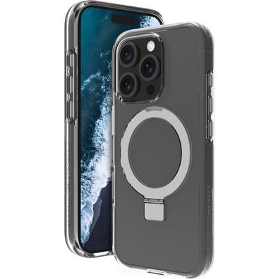 dbramante1928 Iceland Ultra D3O Backcover geschikt voor MagSafe Stand geschikt voor iPhone 16 Pro Max - Clear