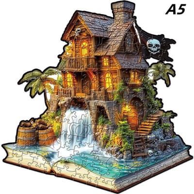 Houten Puzzel Volwassene Unieke Vorm Geavanceerd Wolf Gezin Houten Legpuzzel Ideaal voor Volwassen Spel Vakantie Cadeau Huis Decoratie Kinderspeelgoed