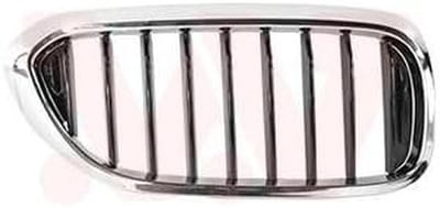 Radiatorgrill - Voorrooster Autoonderdeel - Auto Onderhoud - Links Montagezijde - 48 x 24 x 8 cm - Zwart Chroom
