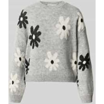 ONLY - ONLFREESIA LS FLOWER O-NECK KNT NOOS - Dames - Gebreide truien