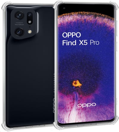 Geschikt voor OPPO Find X5 Pro - Hoesje - Shock Proof Case – Cover Transparant