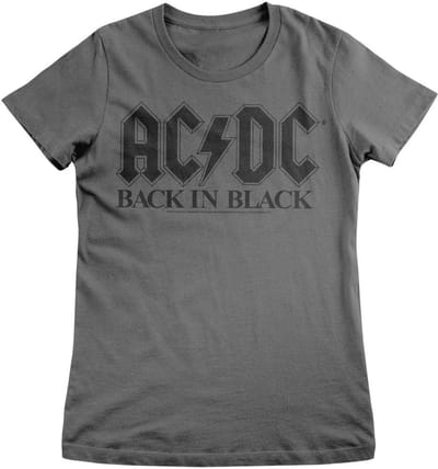 AC/DC Dames-T-shirt 'Back In Black Girly' PS-5-ACDC004-H91-9