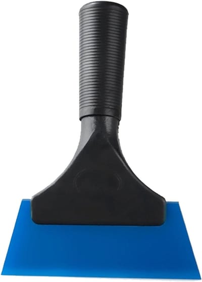 Raamtrekker Glaswisser - Douchewisser Tool - Gladde Oppervlakken Reinigen - Ergonomische Antislip Grip - 18.5 cm Blad - Blauw