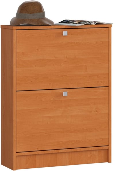 Klassieke Schoenenkast - 60cm - 2 Kiepdeuren - Els - Mat Afwerking