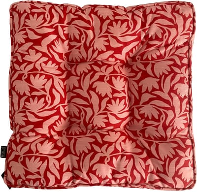 Mica Tuin Matraskussen Kelly Rood 47x47x7 cm – Zitkussen Tuinstoel – Comfortabel Outdoor Stoelkussen