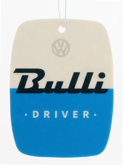 VW Bus luchtverfrisser “Bulli Driver” opschrift Volkswagen gelicentieerd voor auto/motor en thuis (Vers)