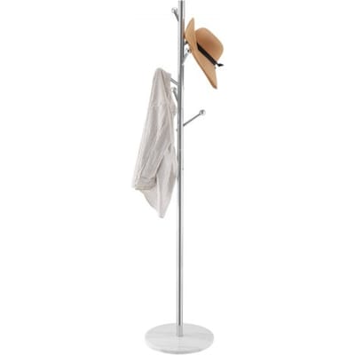 VEVOR kapstok, 370x370x1730 mm, kledingrek met stevige marmeren voet en 8 haken, boomvormige kapstok voor hal, kantoor, woonkamer, kledingstang voor jassen, hoeden