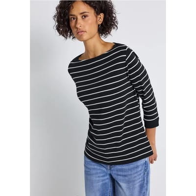 Gestreept basic shirt