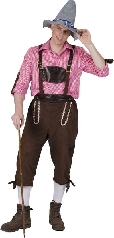 Bruine Tiroler lederhose Rolf