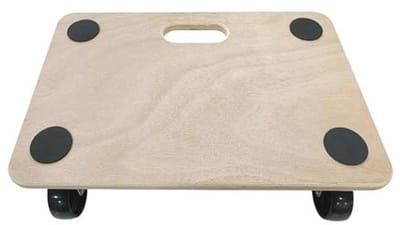 Platform Dolly voor Zware Ladingen met Antislip Pads - 180 kg Draagvermogen en 4 Zwenkwielen (45 x 30 cm)