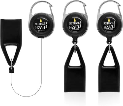 Ronte - Aanstekers houders met riem voor Clipper of wegwerpaanstekers in zwart, Safe Stash Gadget