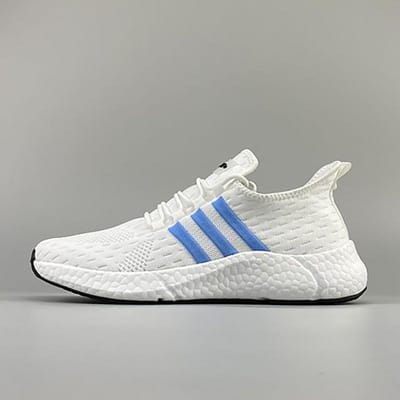WTEMPO Zomersneakers Lichtgewicht Flyweaving Mesh Ademende sportschoenen voor heren Zachte bodem Antislip vrijetijdsschoenen Schokabsorberende hardloopschoenen 44 wit