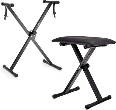 Keyboard standaard met pianokruk