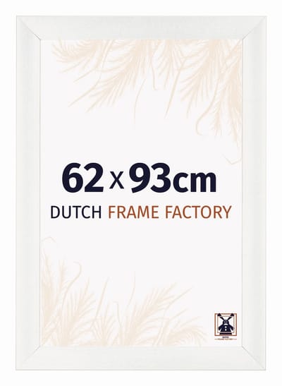 Fotolijst 62x93 cm - MDF - Wit Geveegd - Praag