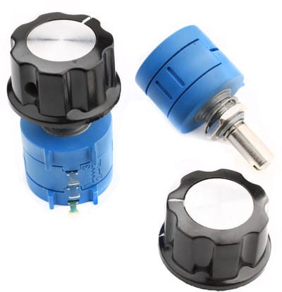 RUNCCI-YUN 10k Ohm Rotary Potentiometer - Precisie Multiturn Potentiometer - Verstelbare Winding Weerstand - 2 Stuks