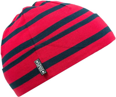 BMS kinderhoedje met strepen, rood/marineblauw