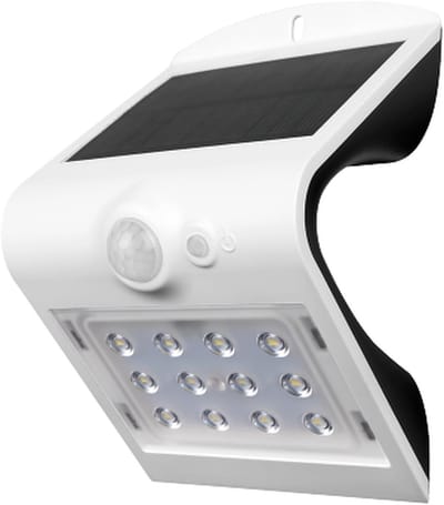 V-TAC VT-767-2-W Solar Wandlamp - IP65 Waterdicht - Wit - 1.5W - 220 Lumen - 4000K